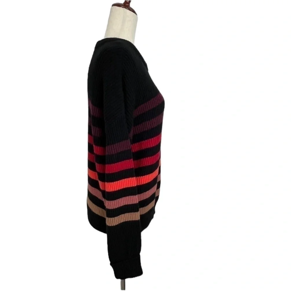 Tahari Long Sleeve Crew Neck Fall Sweater. Multi Color. Size Small P. #593 NWT - Picture 3 of 9